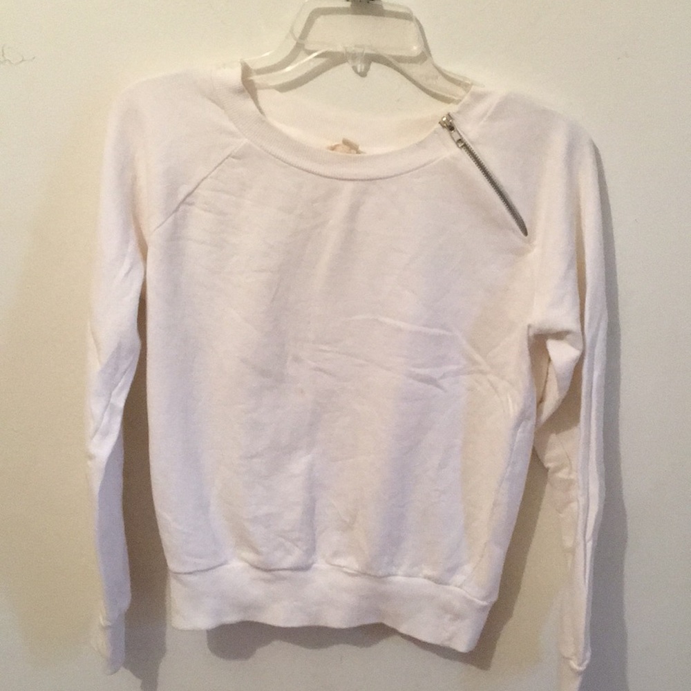 white sweater